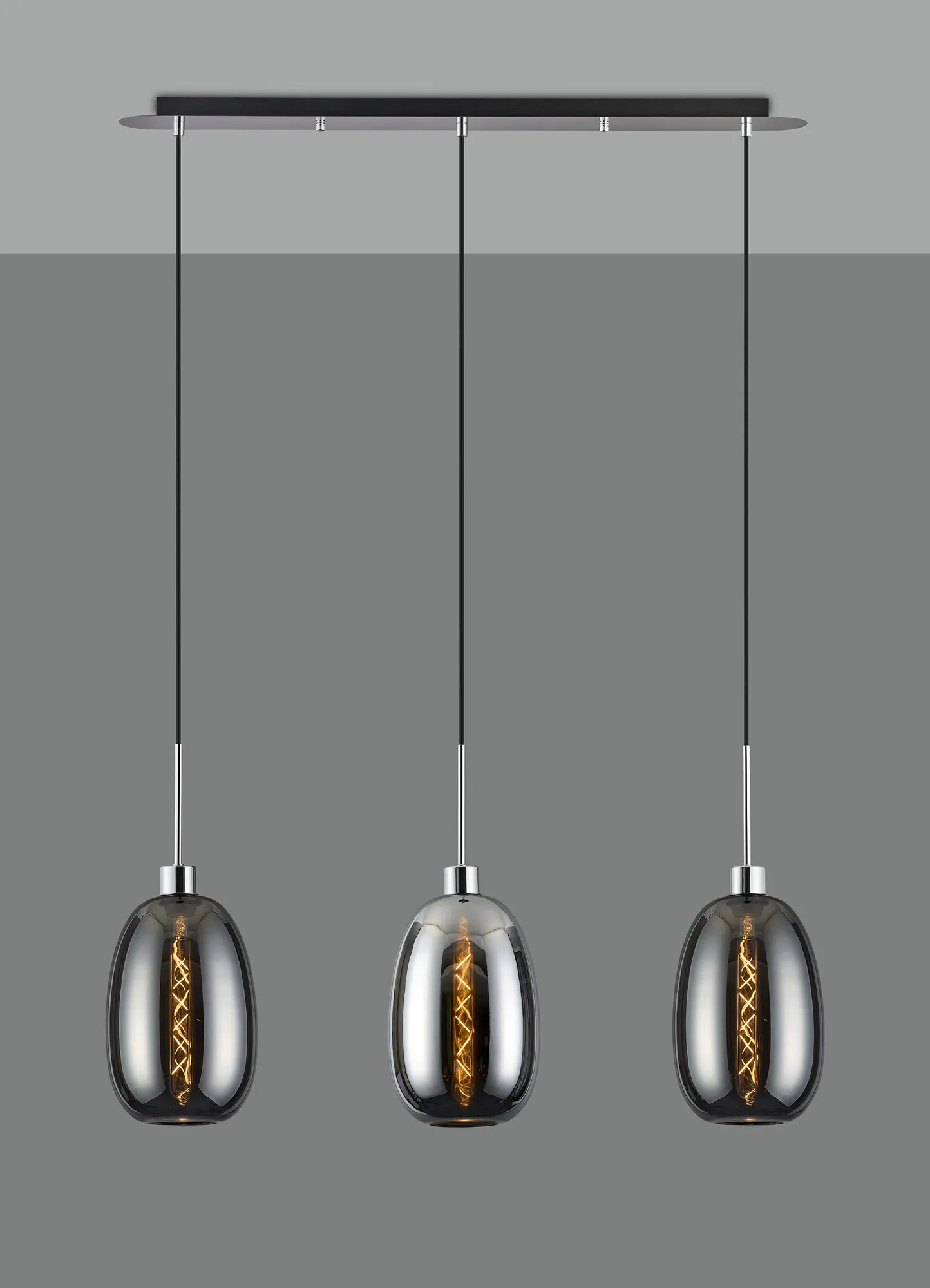 Lori Polished Chrome Ceiling Lights Deco Linear Fittings